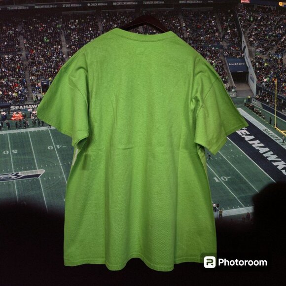 Men's NFL Team Apparel Seattle Seahawks Green SS T-Shirt Size XL 100% Cotton EUC - Picture 3 of 6